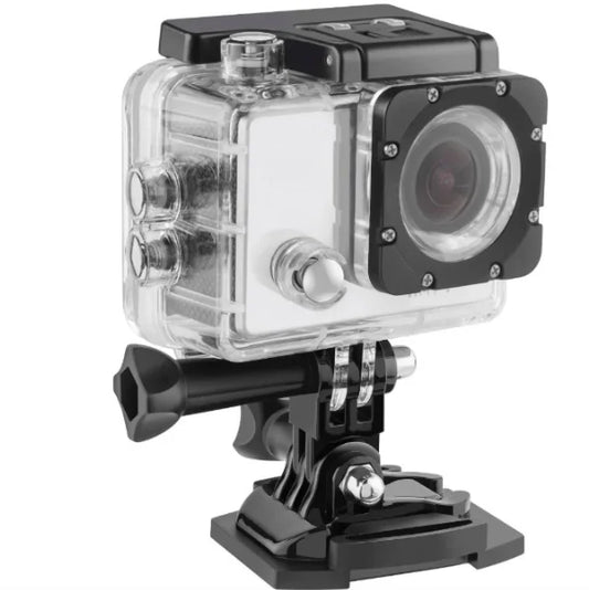 Cámara Deportiva Waterproof con Accesorios de Viaje