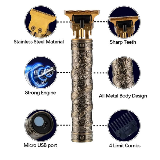 Shaver Gótica - eléctrica, a prueba de agua con accesorios