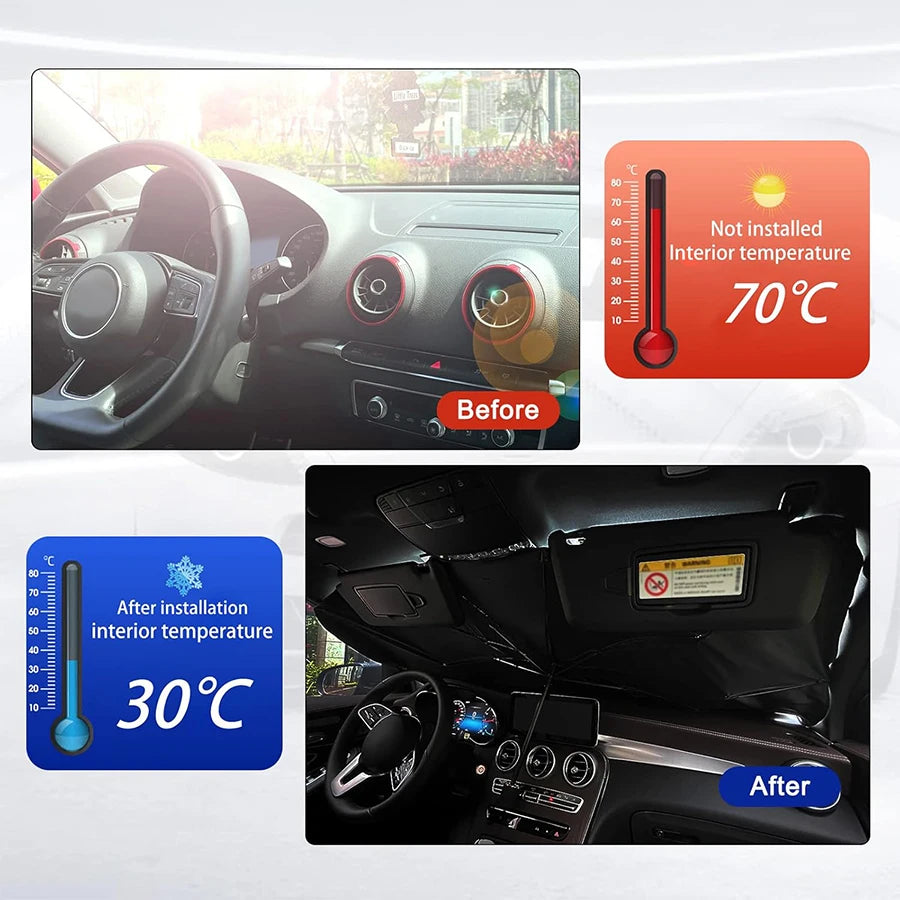 Parasol para parabrisas plegable