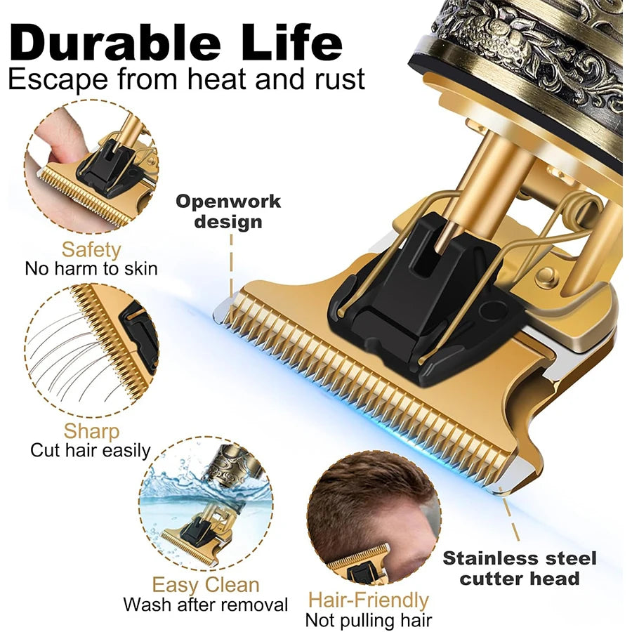 Shaver Gótica - eléctrica, a prueba de agua con accesorios